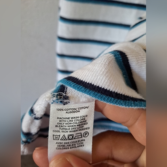 LOFT Striped Tank Top in Blue and White - Picture 6 of 6